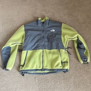 The North Face Denali Jacket Green & Grey Size M